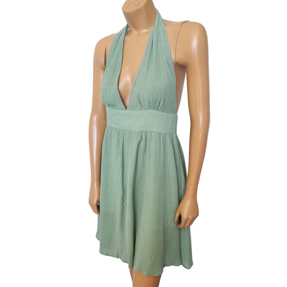 Cupshe Halter Green Dress Large - Picture 2 of 9